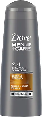 Dove Men+Care 2 in 1 Shampoo + Conditioner Thick & Strong – Caffeine + Amino Formula (180 ml)