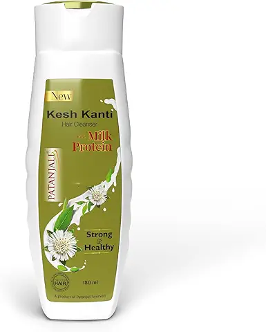 Patanjali Kesh Kanti Hair Cleanser with Milk Protein – Strong & Healthy (180 ml)
