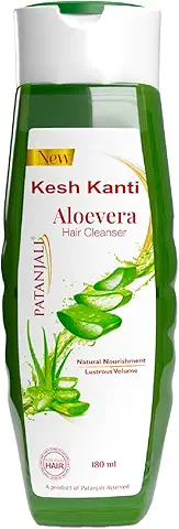 Patanjali Kesh Kanti Aloevera Hair Cleanser – Natural Nourishment & Lustrous Volume (180 ml)